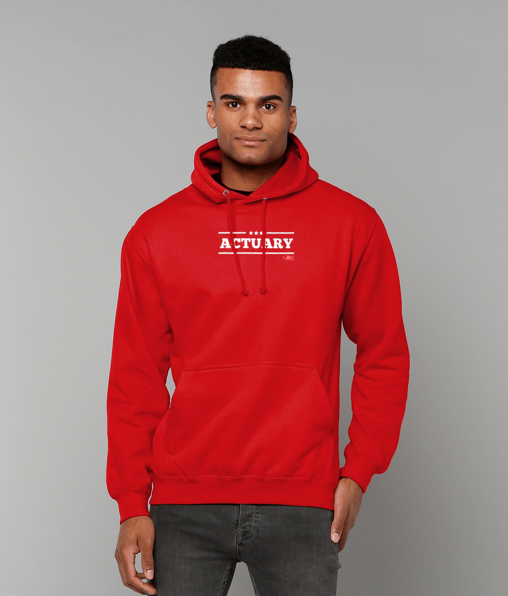 Actuary Bold Star Military College Hoodie (Black, Red, Blue, Green Variants)