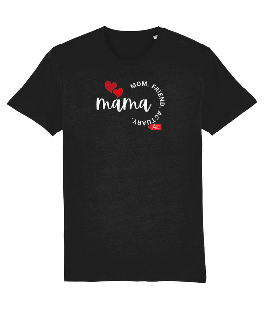 Mama Mom Friend Actuary T-Black Shirt