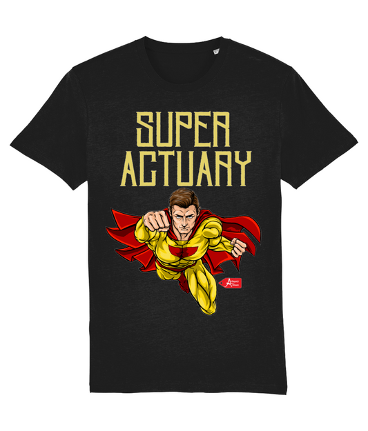 Super Actuary Illustration Black T-Shirt