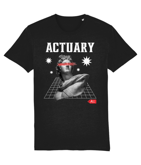 Actuary Modern Sculpture Streetwear Black T-Shirt