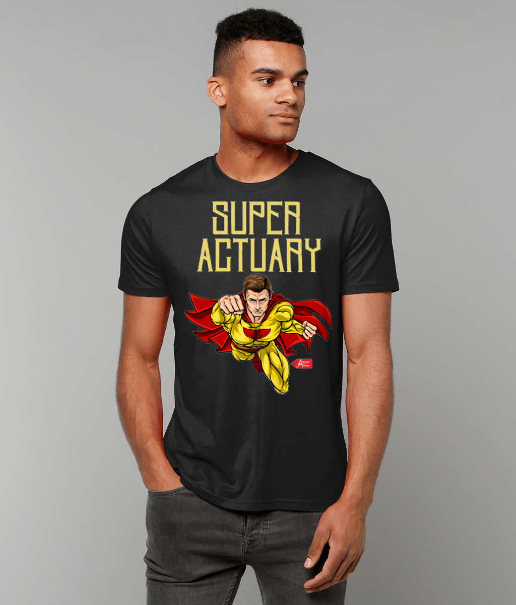 Super Actuary Illustration Black T-Shirt