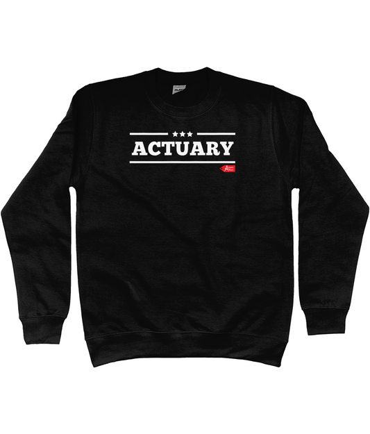 Actuary Bold Star Military Sweatshirt (Red, Green and Black Variants)