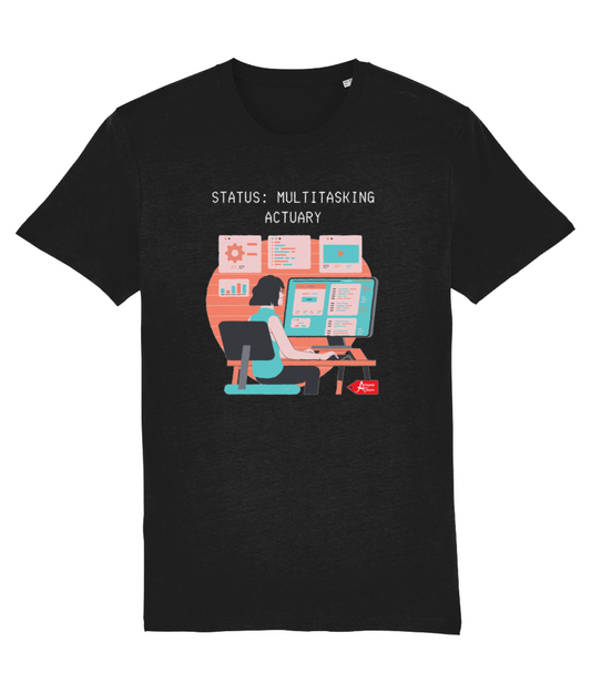 Status Multitasking Actuary Black T-Shirt